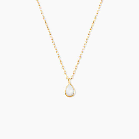 Collier Ond&eacute;e Or Jaune Nacre - Colliers Femme | Histoire d&rsquo;Or