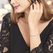 Bracelet Cleona Maille Alternee 1/3 Argent Blanc - Bracelets chaîne Femme | Histoire d’Or