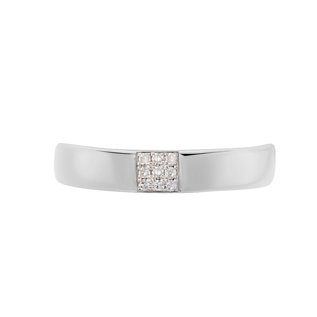 Bague Hajila Or Blanc Diamant - Bagues avec pierre Femme | Histoire d’Or