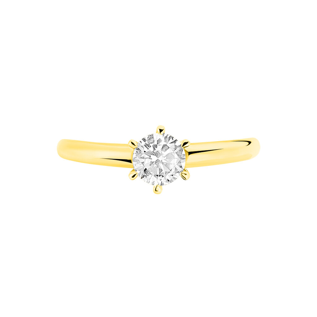 Bague Solitaire Venda Or Jaune Diamant - Bagues solitaires Femme | Histoire d’Or