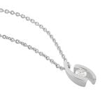 Collier Vrille Or Blanc Diamant - Colliers Femme | Histoire d&rsquo;Or