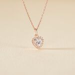 Collier Calvi Argent Rose Oxyde De Zirconium - Colliers fantaisie Femme | Histoire d&rsquo;Or