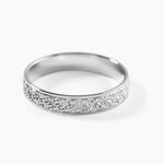 Alliance Herveva Ruban Plat Or Blanc - Alliances Unisex | Histoire d&rsquo;Or