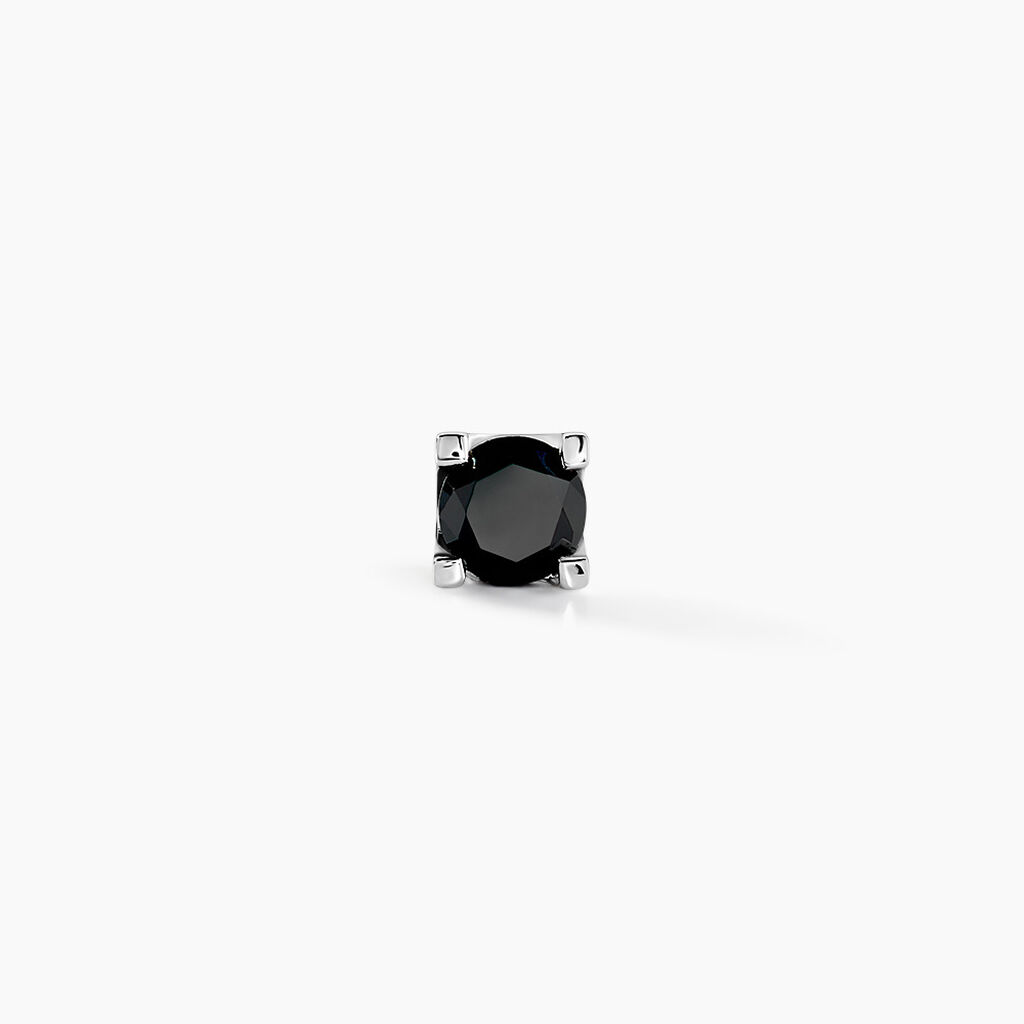 Boucle D'oreille Puce Unitaire Keanu Or Blanc Diamant - Clous d'oreilles Famille | Histoire d’Or