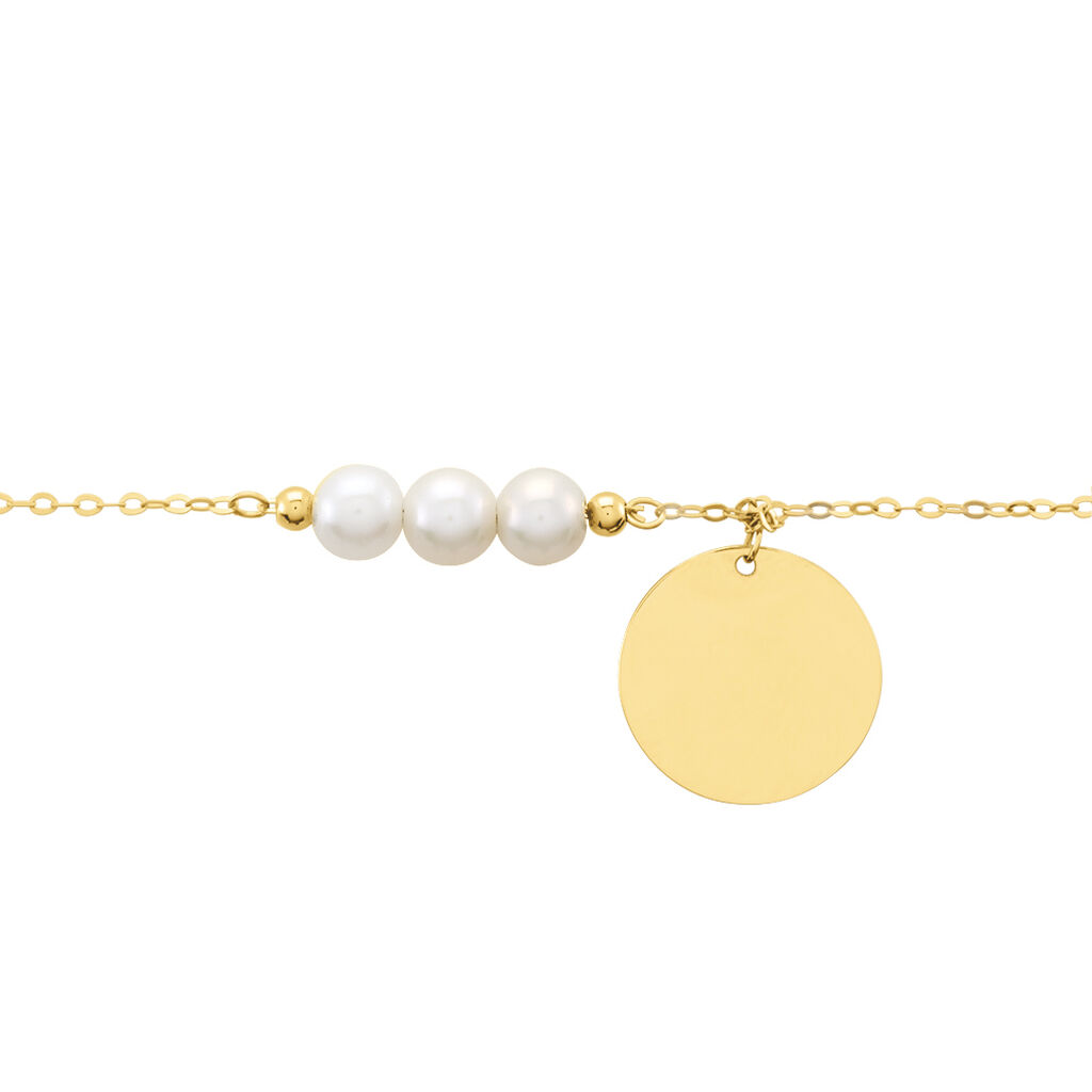Bracelet Or Jaune Loreto Perles De Culture - Bracelets Femme | Histoire d’Or