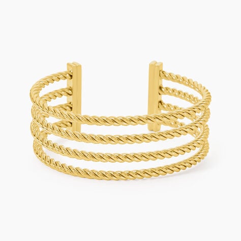 Jonc Ouvert Acier Doré Galaad - Bracelets joncs Femme | Histoire d’Or