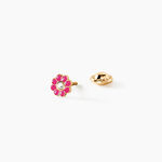 Boucles D'Oreilles Puces Piarrine Or Jaune Oxyde De Zirconium - Clous d'oreilles Femme | Histoire d&rsquo;Or