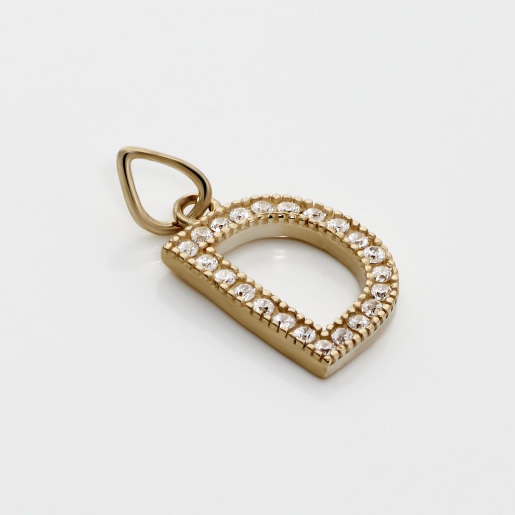 Pendentif Lettre D Or Jaune Oxyde - Pendentifs Famille | Histoire d’Or