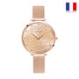 Montre Pierre Lannier Eolia Doré Rose