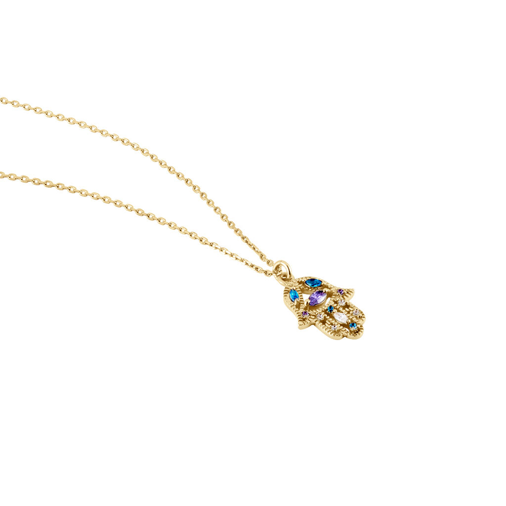 Collier Plaqué Or Jaune Eumelia Oxydes De Zirconium - Colliers Femme | Histoire d’Or