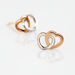 Boucles D'oreilles Puces Donna Coeurs Ajoures Or Rose - Boucles d'Oreilles Coeur Femme | Histoire d’Or