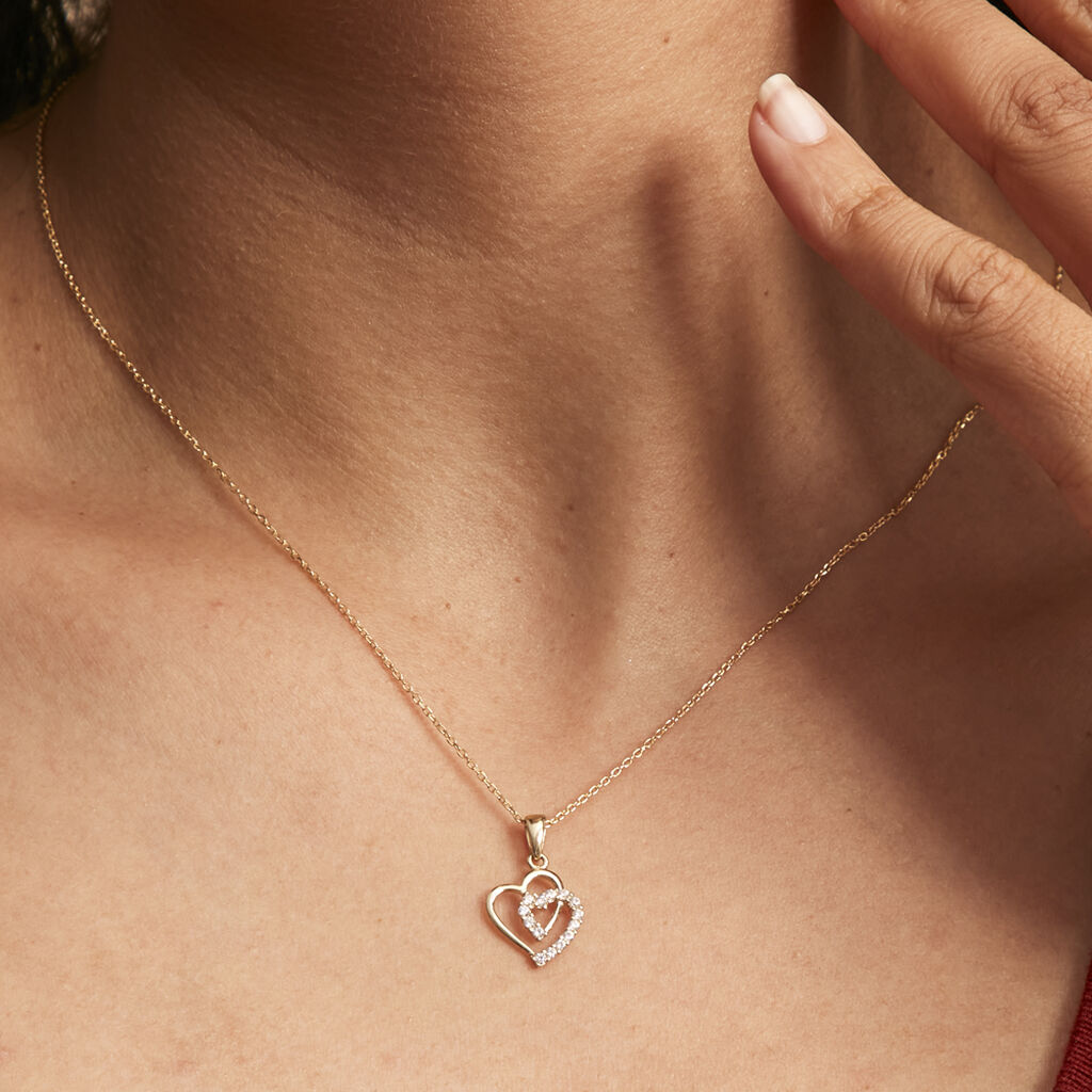 Pendentif Ivena Or Jaune Oxyde De Zirconium - Pendentifs Femme | Histoire d’Or