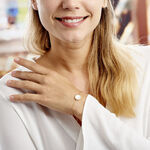 Bracelet Alyhana Plaqu&eacute; Or Jaune Nacre - Bracelets Femme | Histoire d&rsquo;Or