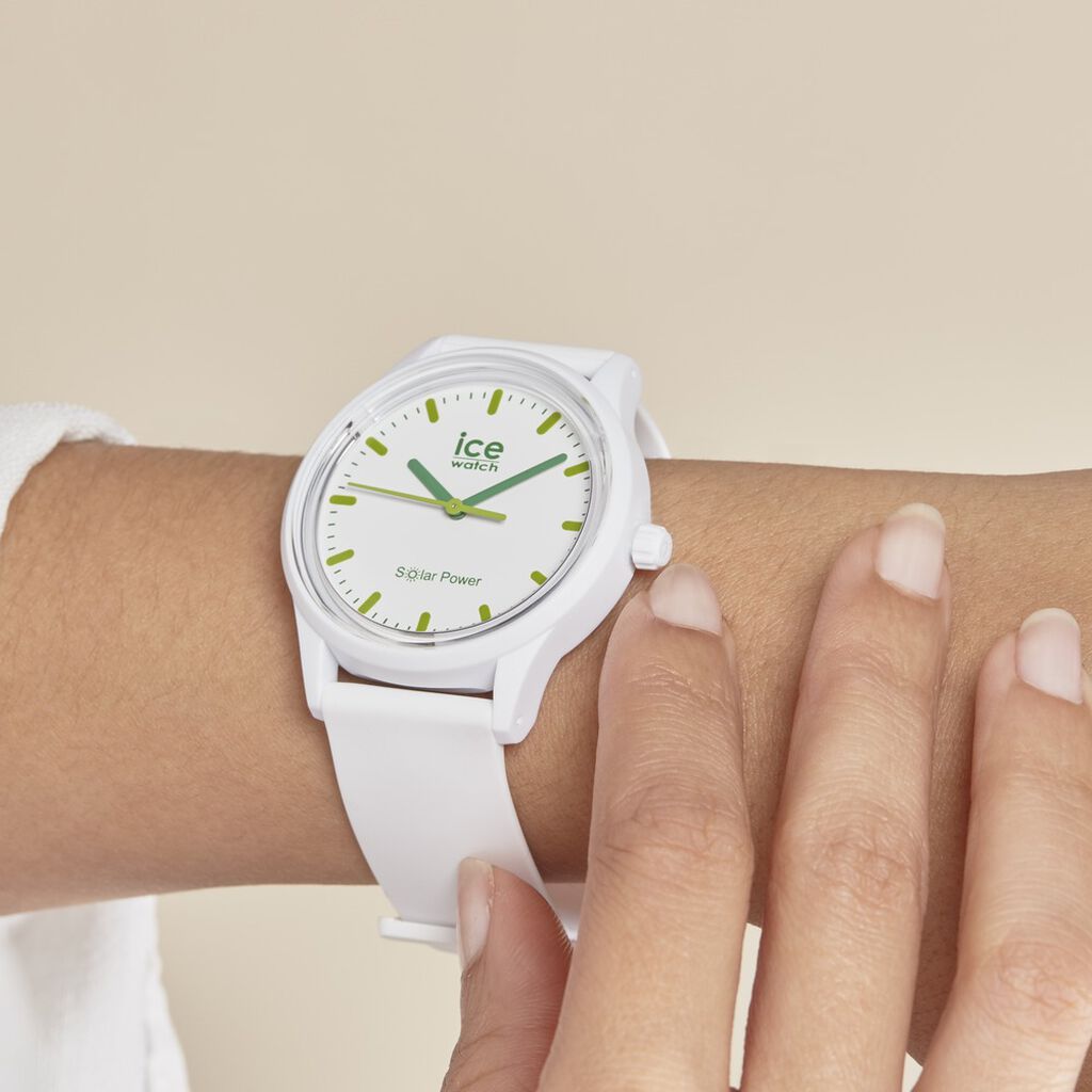 Montre Ice Watch Solar Power Blanc - Montres Famille | Histoire d’Or