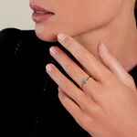 Bague Pernelle Argent Blanc Turquoise - Bagues solitaires Femme | Histoire d&rsquo;Or