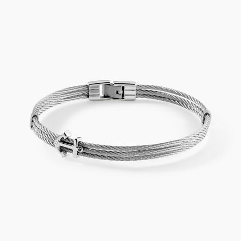 Bracelet Youssef Acier Blanc - F&ecirc;te des p&egrave;res Homme | Histoire d&rsquo;Or