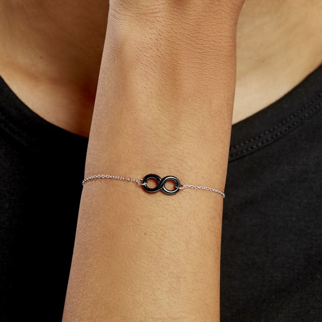 Bracelet Alicia Argent Blanc Céramique - Bracelets Femme | Histoire d’Or
