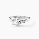 Bague Ivonne Or Blanc Oxyde De Zirconium - Bagues solitaires Femme | Histoire d&rsquo;Or