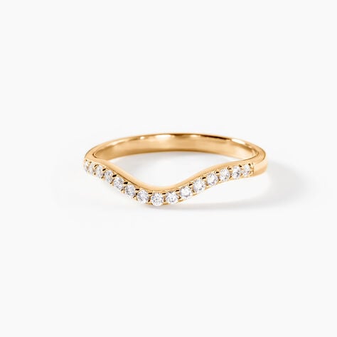 Bague Myrrhe Plaqu&eacute; Or Jaune Oxyde De Zirconium - Bagues avec pierre Femme | Histoire d&rsquo;Or