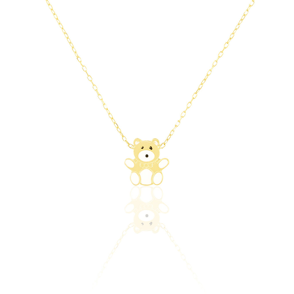 Collier Mae Ourson Or Jaune