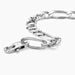 Bracelet Vivian Maille Alternee 1/3 Argent Blanc - Bracelets chaîne Homme | Histoire d’Or