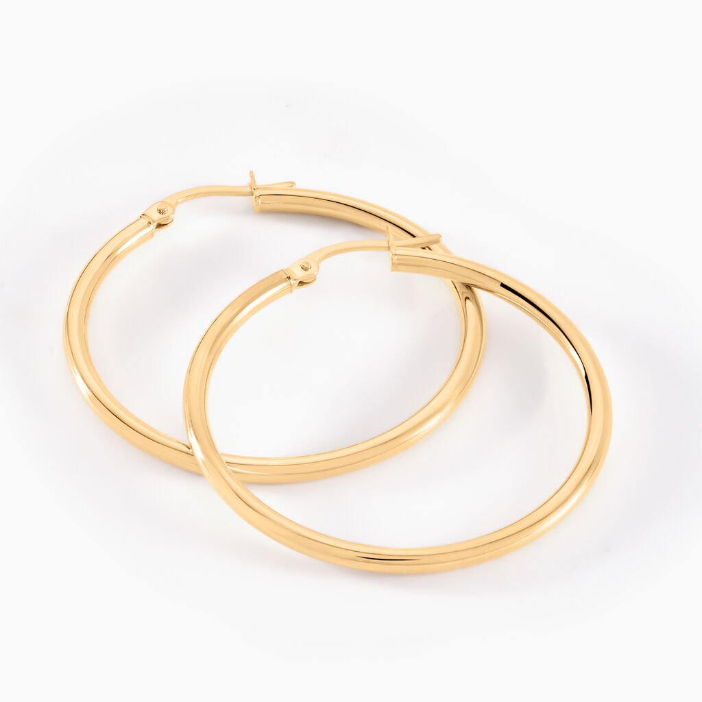 Créoles Verania Or Jaune - Boucles d'oreilles créoles Femme | Histoire d’Or