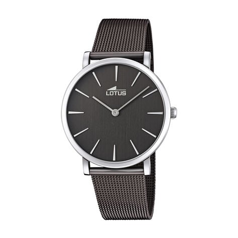 Montre Lotus Minimalist Noir - Montres Famille | Histoire d&rsquo;Or