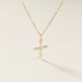 Pendentif Canice Croix Or Jaune Oxyde De Zirconium - Pendentifs Communion Femme | Histoire d’Or