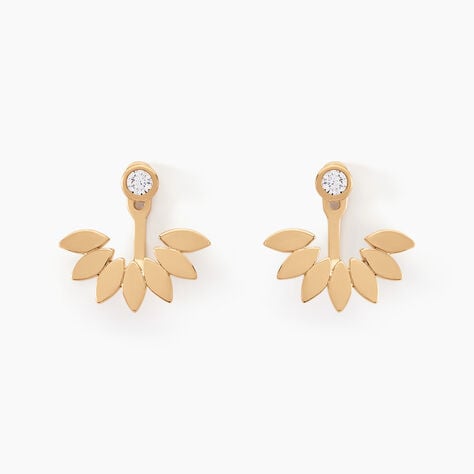 Bijoux D'oreilles Varia Plaqu&eacute; Or Jaune Oxyde De Zirconium - Boucles d'oreilles fantaisie Femme | Histoire d&rsquo;Or
