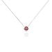 Collier Dwight Argent Blanc Oxyde De Zirconium Rouge - Colliers fantaisie Femme | Histoire d’Or