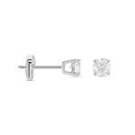 Boucles D'oreilles Puces Aphrodite Or Blanc Diamants - Clous d'oreilles Homme | Histoire d&rsquo;Or