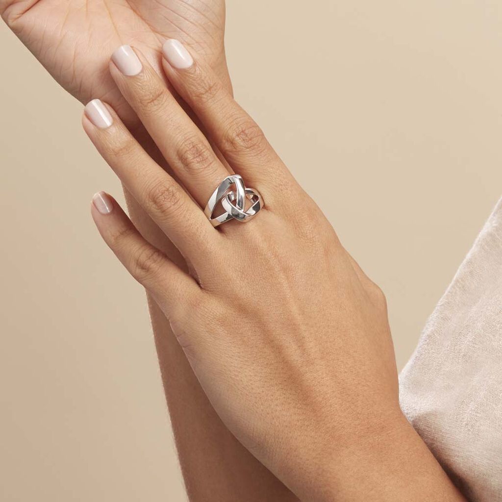 Bague Kim-ly Argent Blanc - Bagues fantaisie Femme | Histoire d’Or