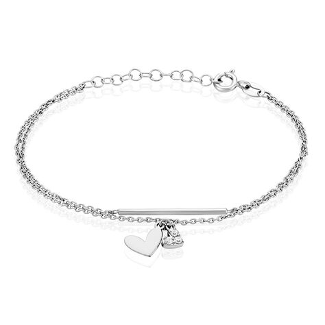 Bracelet Salli Argent Blanc Oxyde De Zirconium - Bracelets Femme | Histoire d’Or