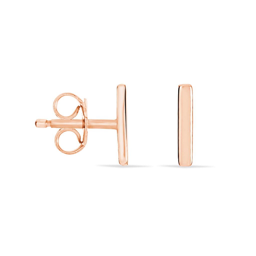 Boucles D'oreilles Puces Birati Argent Rose - Boucles d'oreilles fantaisie Femme | Histoire d&rsquo;Or