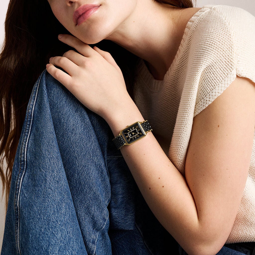 Montre Fossil Raquel Noir - Montres Femme | Histoire d&rsquo;Or