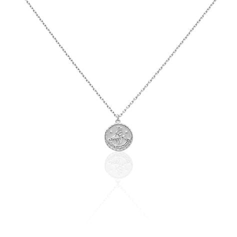 Collier Argent Blanc Hosni - Colliers Zodiaque Homme | Histoire d&rsquo;Or