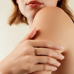 Bague Aindriu Or Jaune Diamant Synth&eacute;tique - Bagues solitaires Femme | Histoire d&rsquo;Or