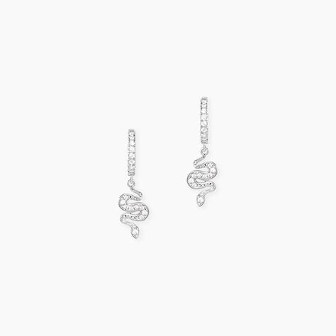 Cr&eacute;oles Ysee Argent Blanc Oxyde De Zirconium - Boucles d'oreilles cr&eacute;oles Femme | Histoire d&rsquo;Or