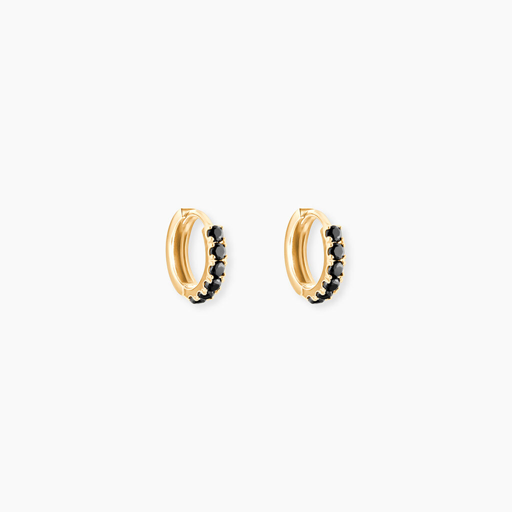 Creoles Or Jaune Andgelina Oxydes - Boucles d'oreilles cr&eacute;oles Femme | Histoire d&rsquo;Or