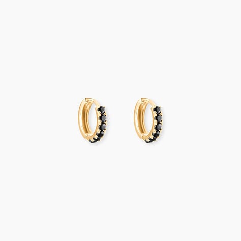 Creoles Or Jaune Andgelina Oxydes - Boucles d'oreilles cr&eacute;oles Femme | Histoire d&rsquo;Or