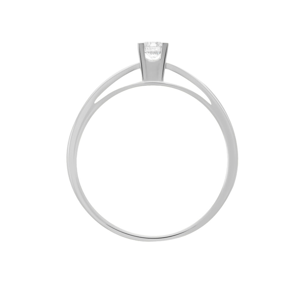 Bague Solitaire Celina Or Blanc Diamant - Bagues solitaires Femme | Histoire d’Or