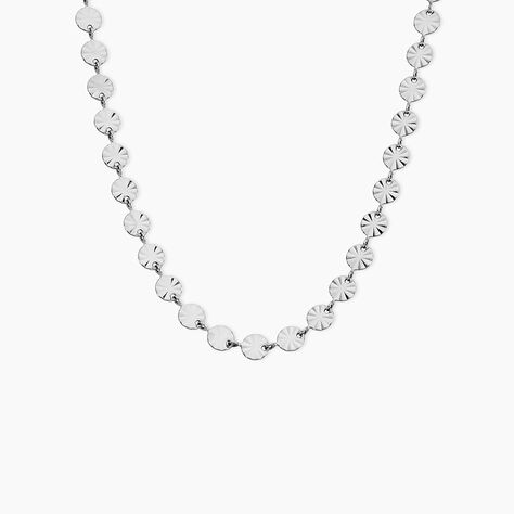 Collier Nikolett Acier Blanc - Colliers fantaisie Femme | Histoire d&rsquo;Or