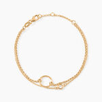 Bracelet Flo Plaqu&eacute; Or Jaune Oxyde De Zirconium - Bracelets Femme | Histoire d&rsquo;Or