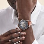 Montre Fossil Townsman Auto Bleu - Montres Homme | Histoire d&rsquo;Or