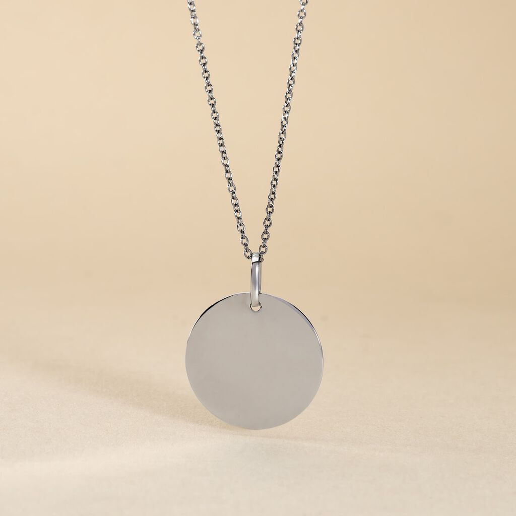 Pendentif Elisandre Argent Blanc - Pendentifs Homme | Histoire d’Or