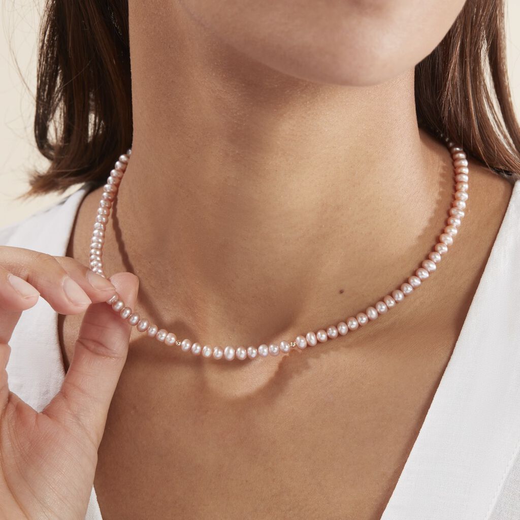 Collier Multicolore Or Jaune Perle De Culture - Colliers Femme | Histoire d’Or