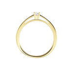 Bague Soltaire Iris Or Jaune Diamant - Bagues solitaires Femme | Histoire d&rsquo;Or