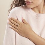 Bague Titziana Argent Blanc Ambre - Bagues solitaires Femme | Histoire d&rsquo;Or