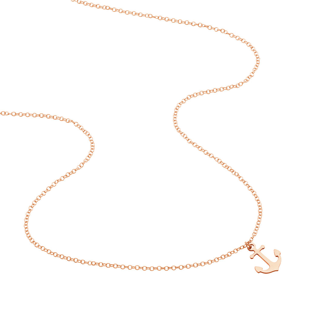 Collier Sacha Argent Rose - Bijoux Ancre Femme | Histoire d’Or