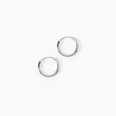 Cr&eacute;oles Argent Blanc Olympia - Boucles d'oreilles cr&eacute;oles Femme | Histoire d&rsquo;Or